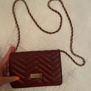 Maroon Bebe Crossbody Bag/Purse